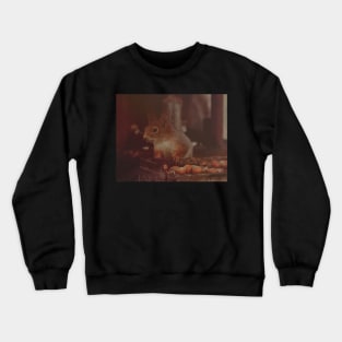 Squirrel in the feeder Crewneck Sweatshirt